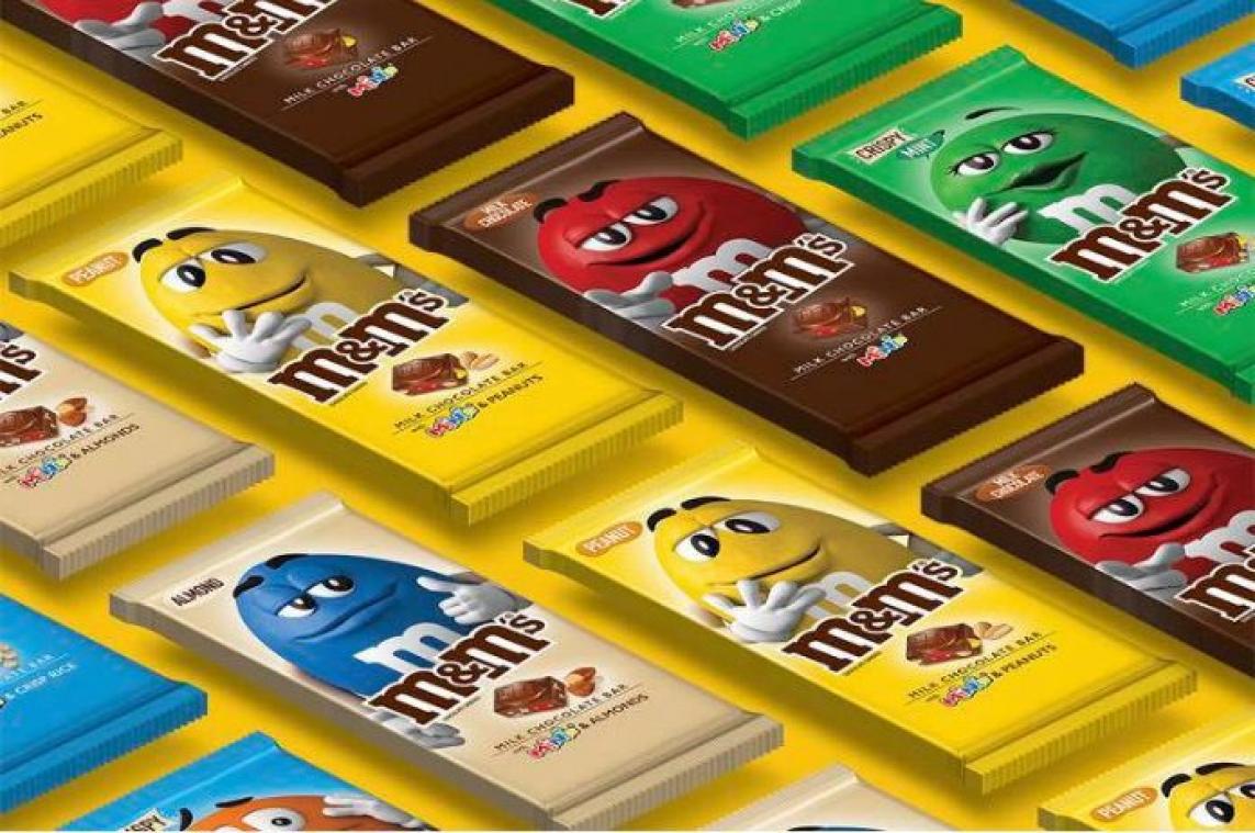 M&M's lanceert vijf chocoladerepen