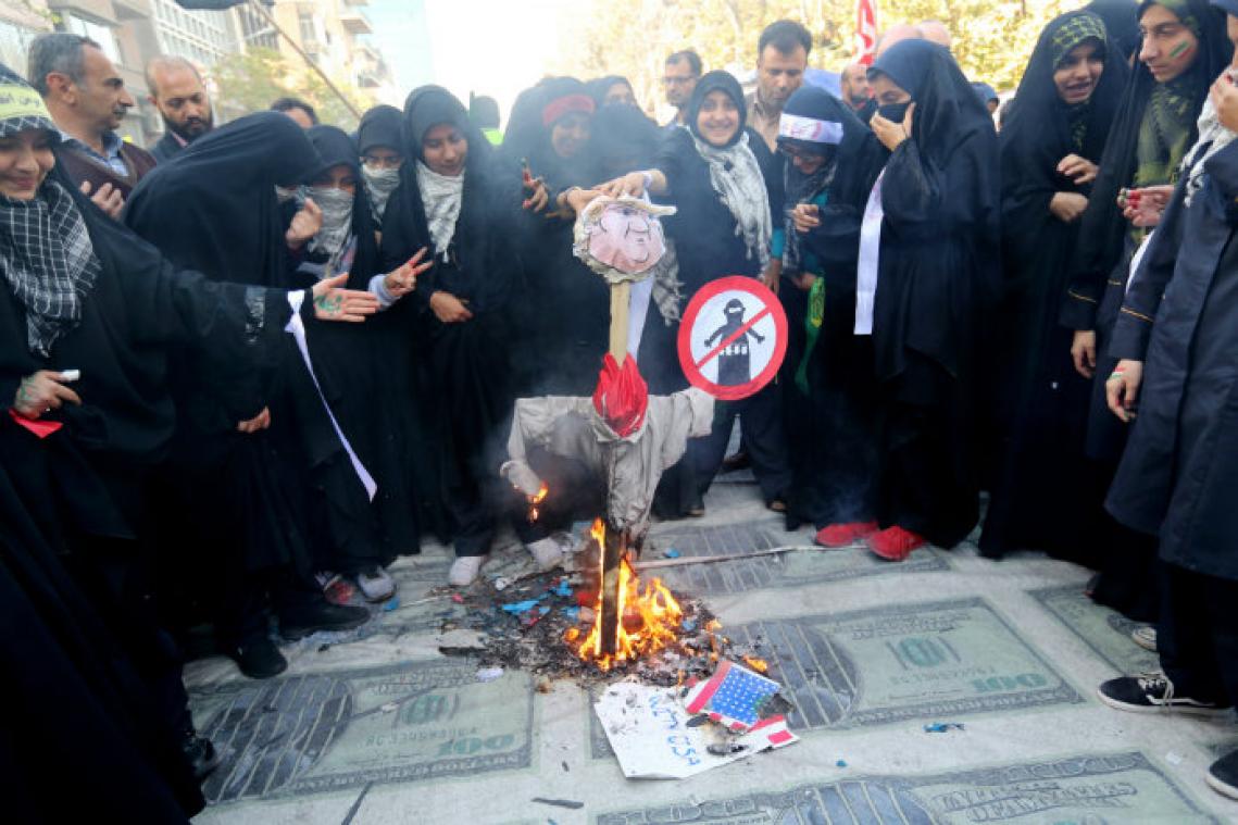 Iraans protest tegen Amerikaanse sancties