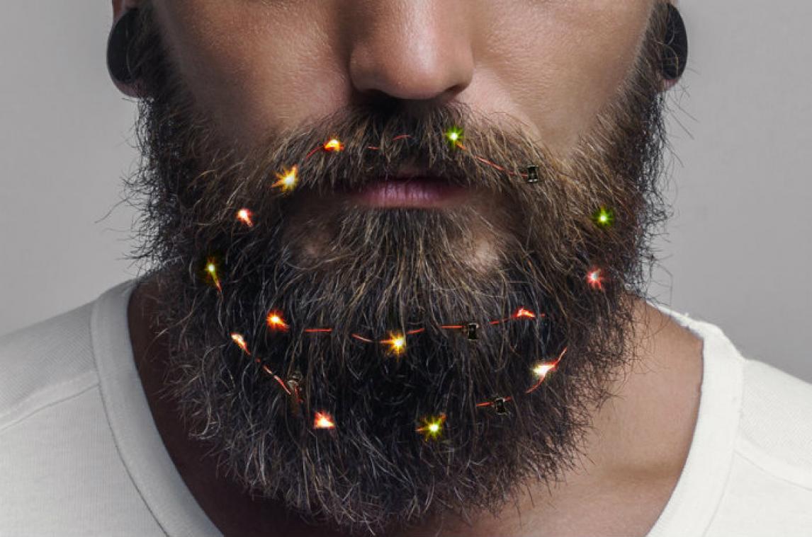 Draag jij deze feestperiode kerstlichtjes in je baard?