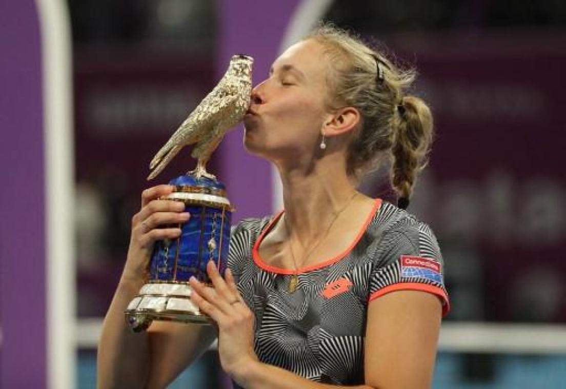 Elise Mertens klimt naar 16e plaats op WTA-ranking na toernooizege in Doha