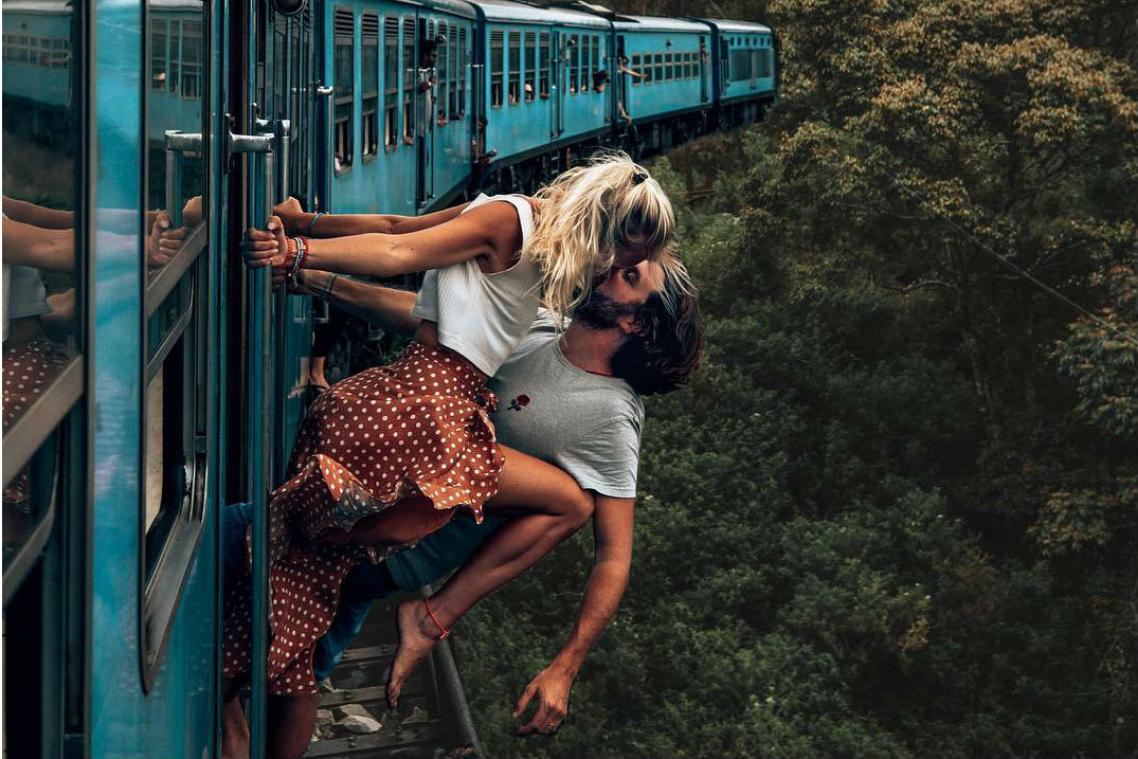 Belgisch Instagramkoppel haalt gevaarlijke stunt uit voor sensationele foto