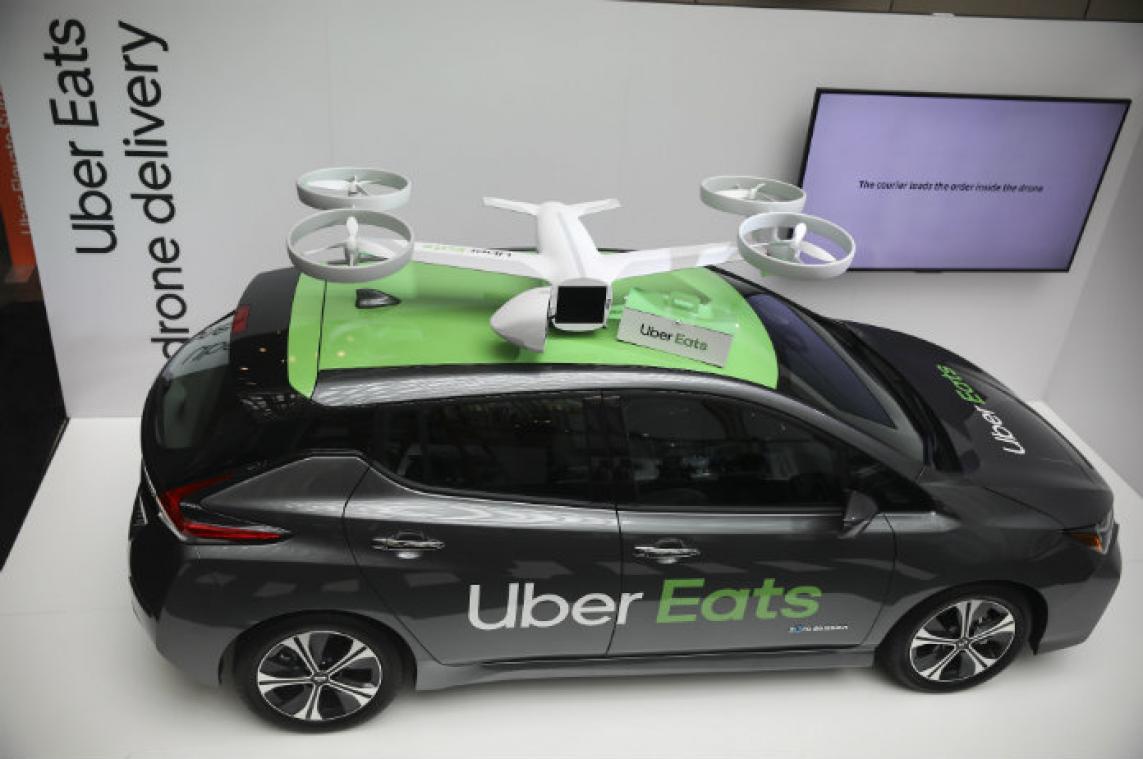 Uber gaat maaltijdleveringen met drones testen