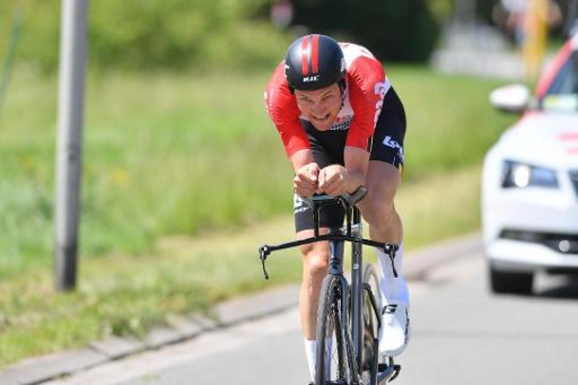Tim Wellens pakt de tijdritzege in Ronde van België, Evenepoel blijft leider