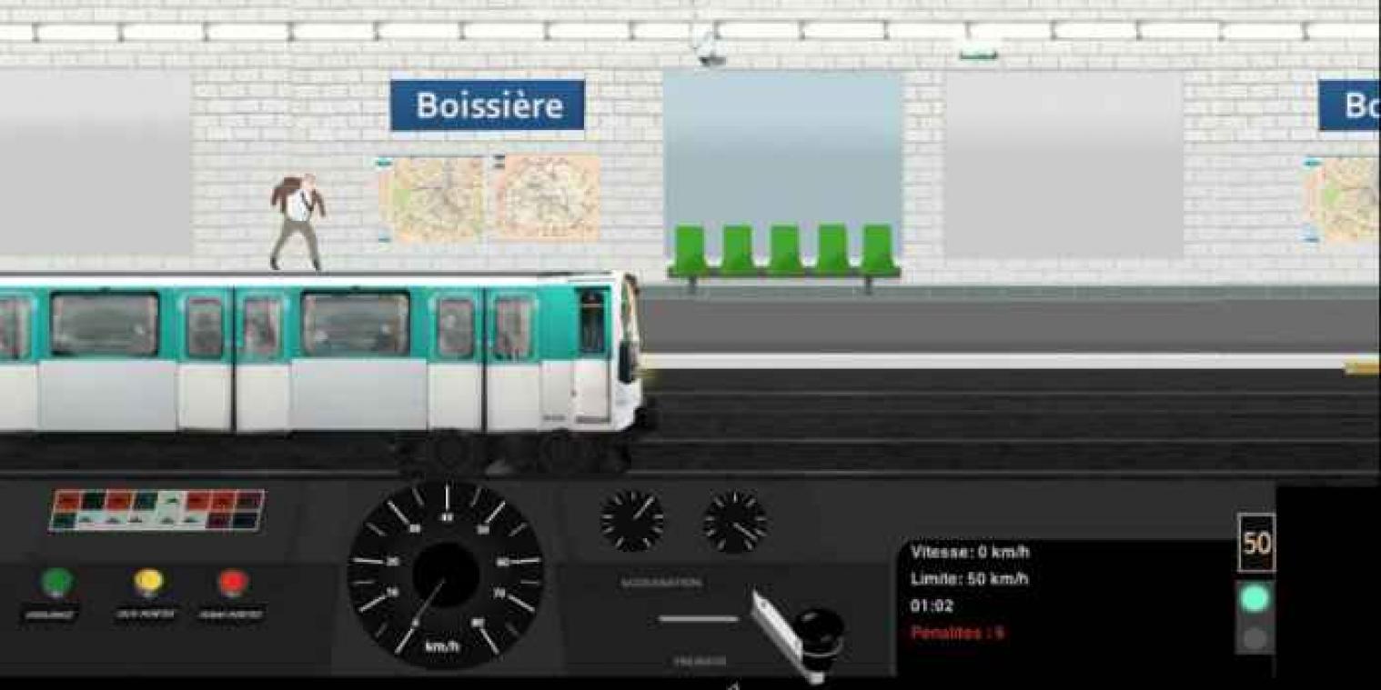 Speel metrobestuurder in Parijs
