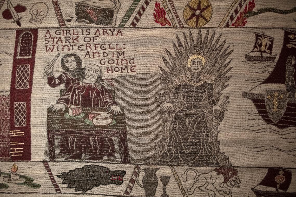 Wandtapijt over 'Game Of Thrones' tentoongesteld in Bayeux