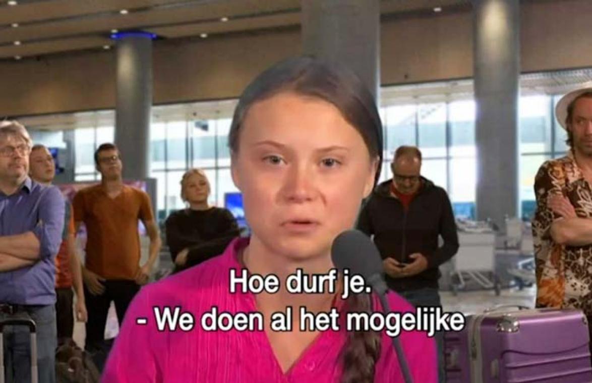 VIDEO. Klagende Greta Thunberg op haar plaats gezet door Thomas Cook-woordvoerder: "Strekenwijf"