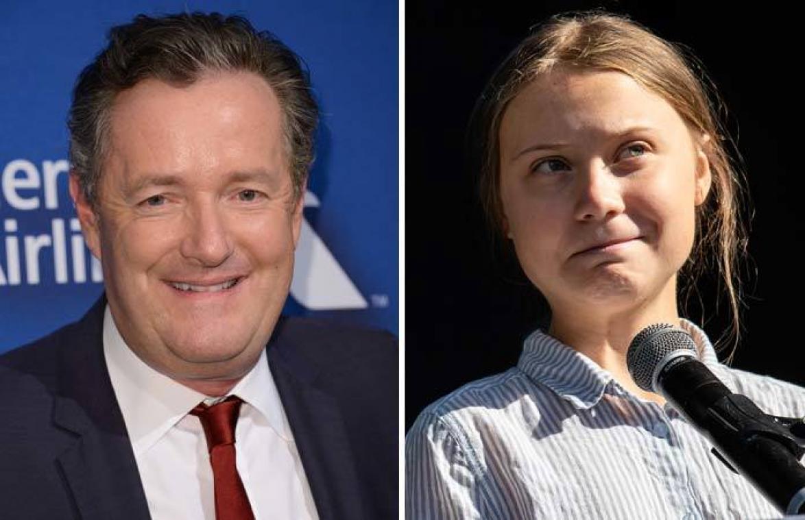 Piers Morgan spot met Greta Thunberg nadat ze naast Nobelprijs voor de Vrede grijpt