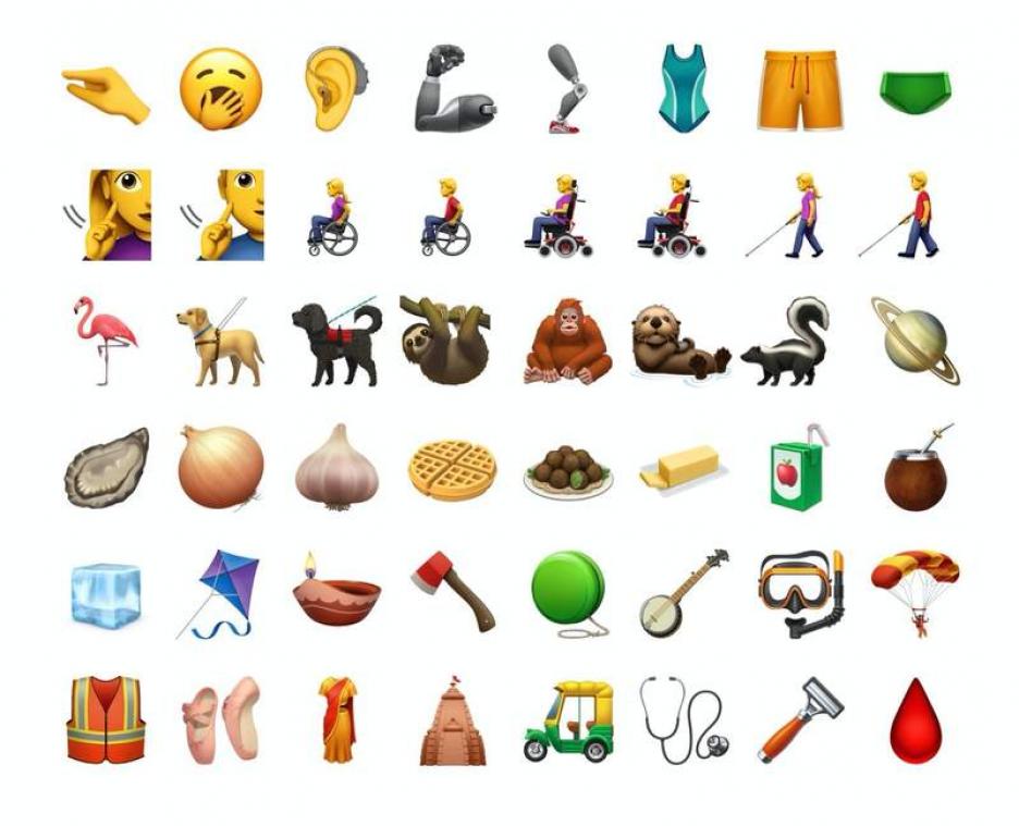 Apple brengt nieuwe inclusieve emoji's uit
