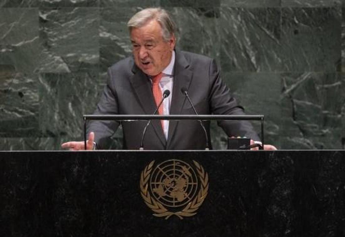 VN-secretaris-generaal Guterres roept op "oorlog tegen natuur te stoppen"