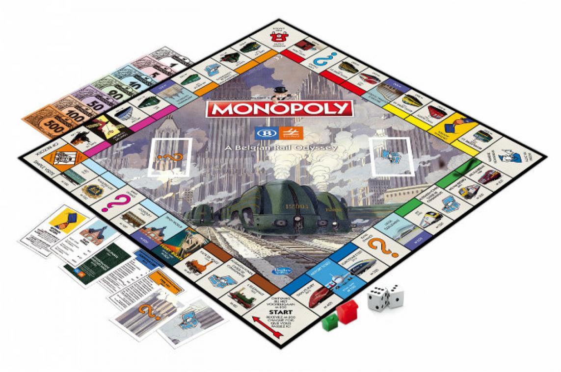 Monopoly krijgt Belgische trein-editie