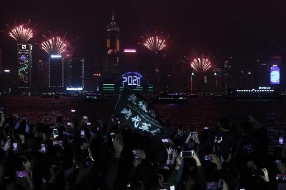 Nieuwjaar zonder vuurwerk in Hongkong