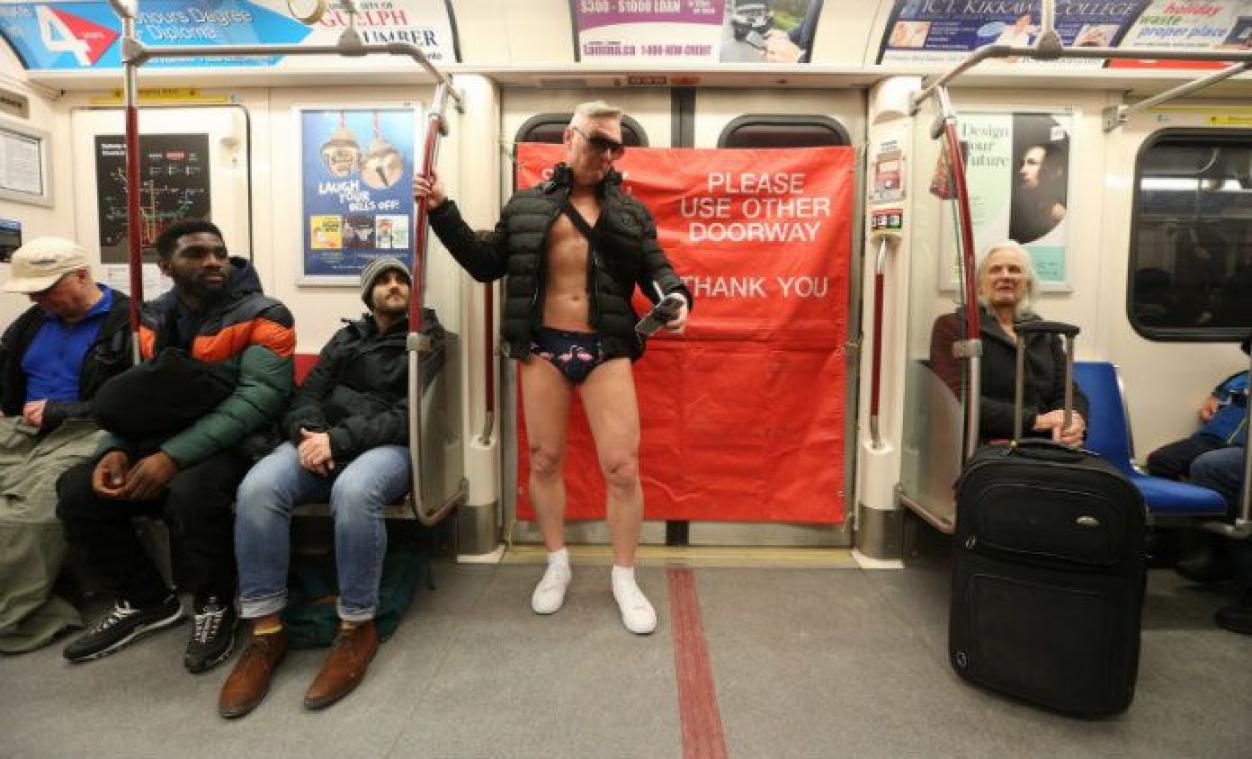 IN BEELD. No Pants Subway Ride opnieuw een schot in de roos