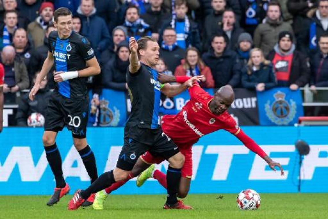 Club Brugge knokt zich naar late zege tegen een stug Antwerp