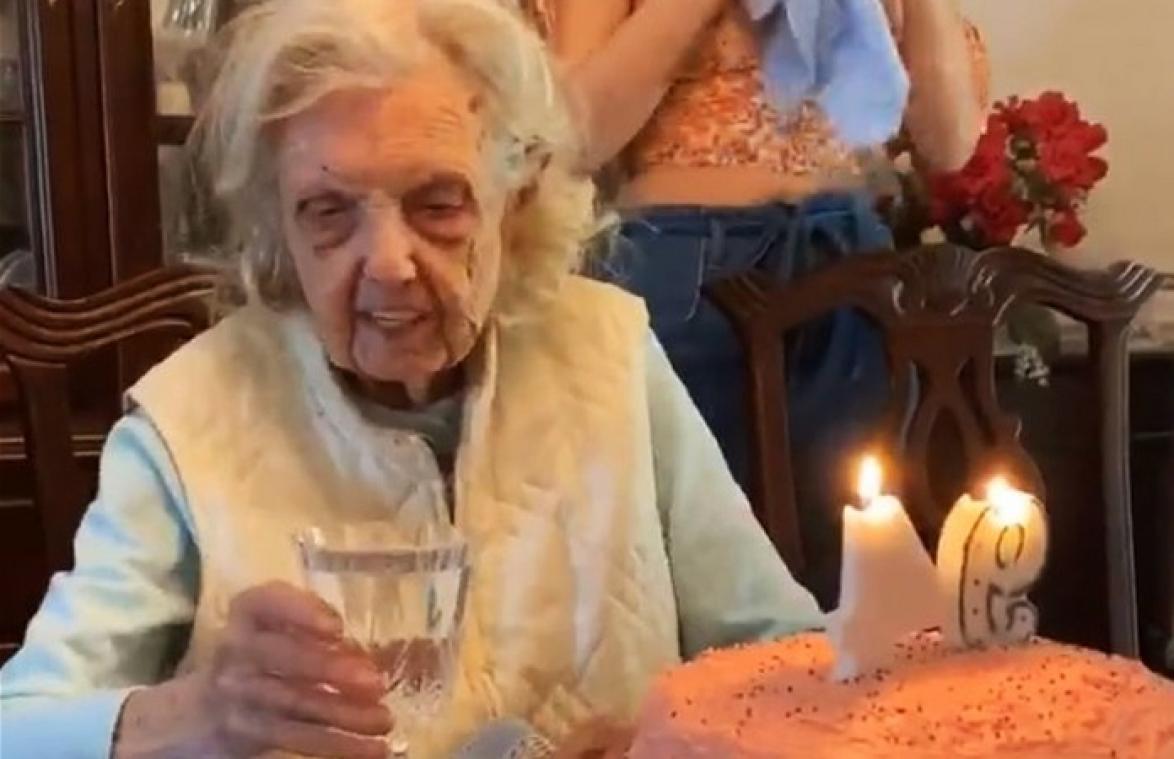 VIDEO. Oma heeft wel heel verrassende wens voor haar 94ste verjaardag