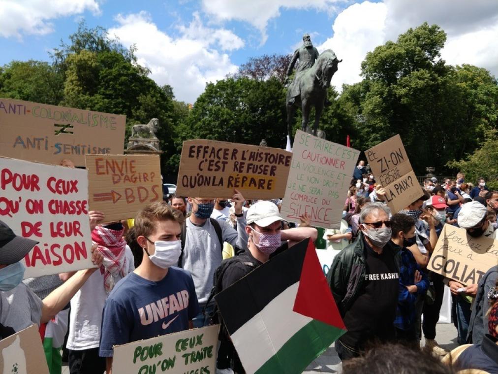 500 betogers in Brussel tegen annexatie van Palestijnse gebieden