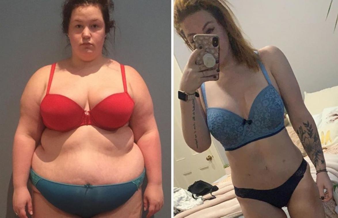 ONHERKENBAAR: Zwaarlijvige vrouw verbaast iedereen nadat ze 76 kilogram afvalt (foto's)