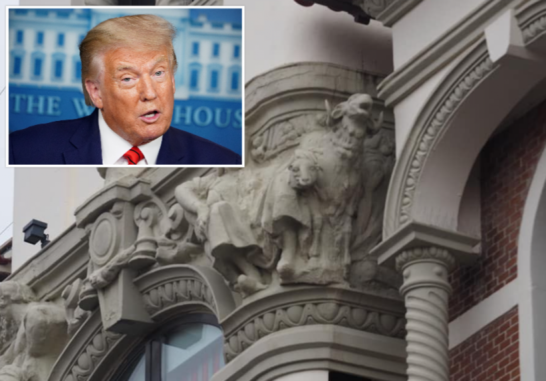 Restauratie gaat wéér fout: zie jij ook Donald Trump in dit opgeknapte beeldhouwwerk? (foto)