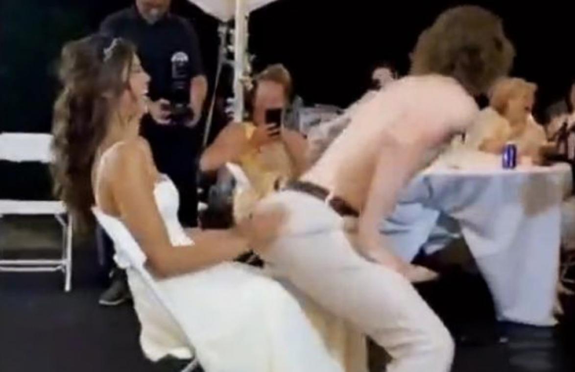 Man 'verpest' trouwfeest door gigantische blunder tijdens dansje voor zijn bruid (video)