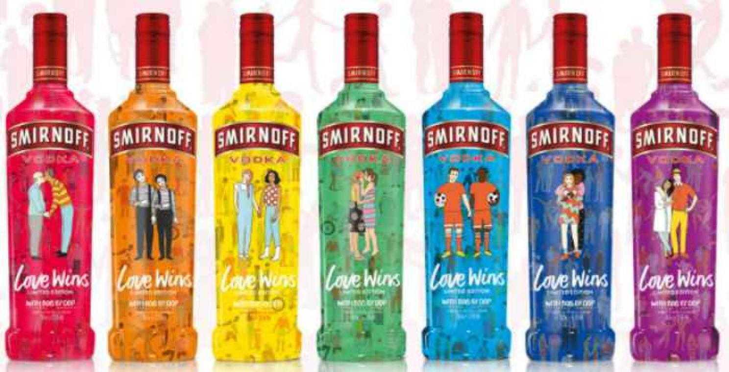 Smirnoff brengt vrolijke flessen uit voor Gay Pride