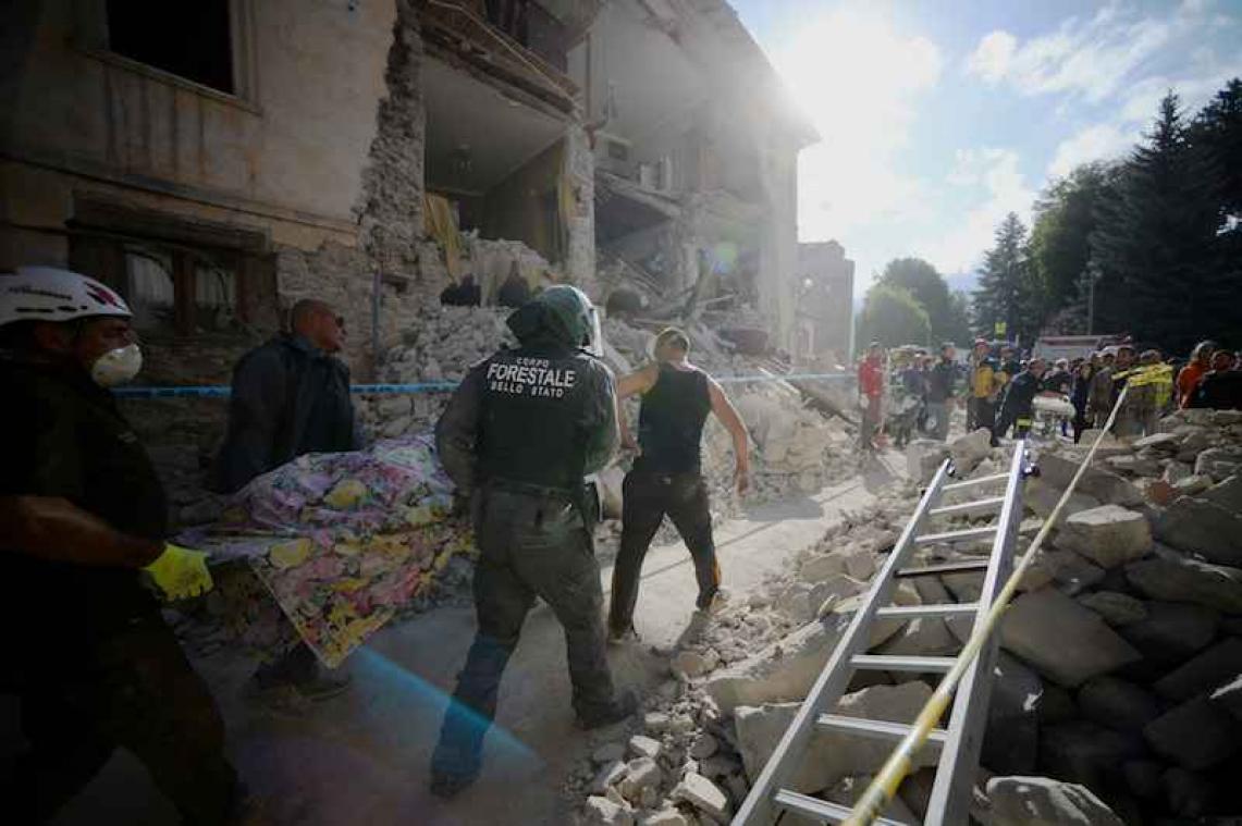 Update aardbeving Italië: zeker 63 doden, nog meer dan 100 mensen vermist
