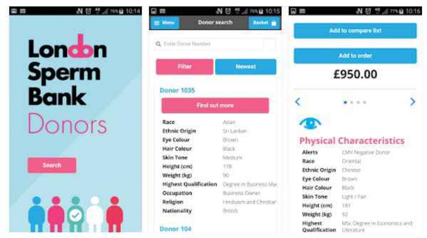 Britse app laat je swipen voor een spermadonor