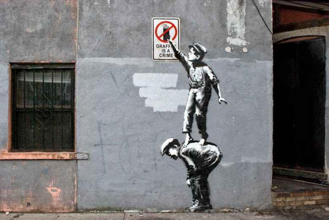 #TGIF: kunstwerken Banksy komen tot leven
