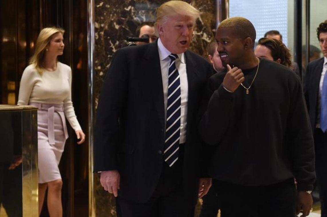Kanye West op de koffie bij Trump