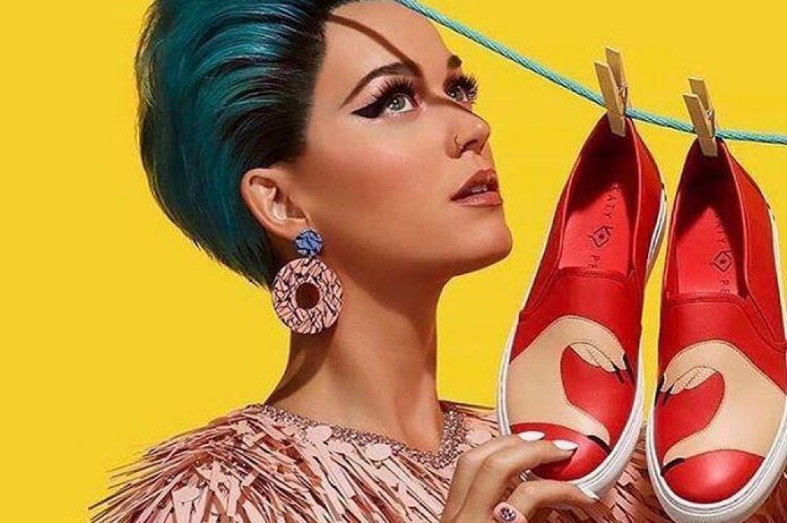 Katy Perry lanceert kleurrijke schoenen-collectie