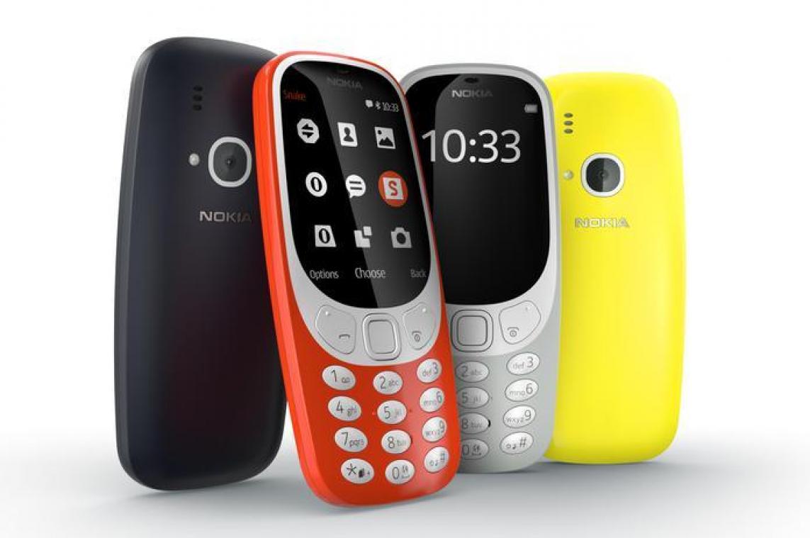 Comeback van de Nokia 3310: meer kleur, minder gewicht en een xl-batterij