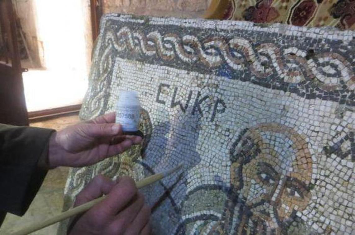Archeologen beschermen erfgoed met onzichtbare verf