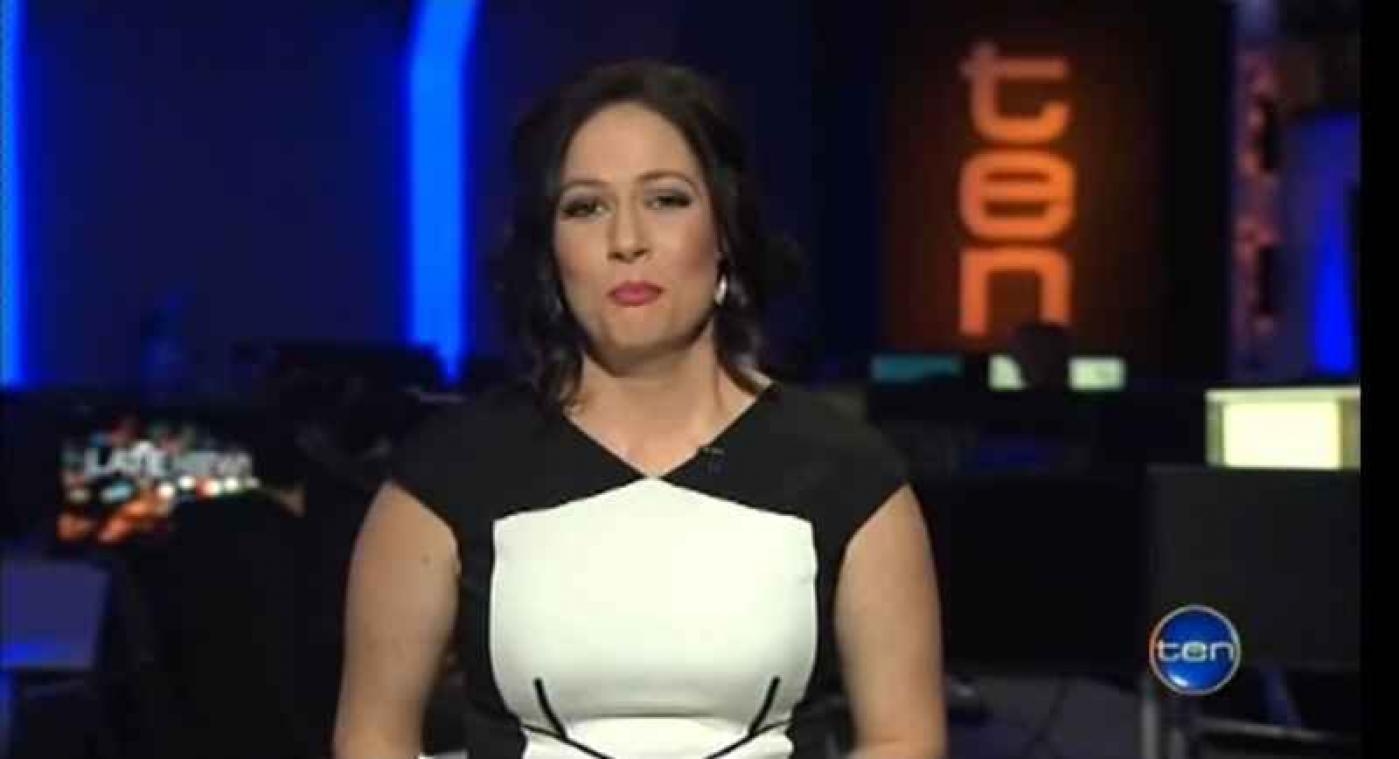 Australische presentatrice die blooper beging wordt niet ontslagen