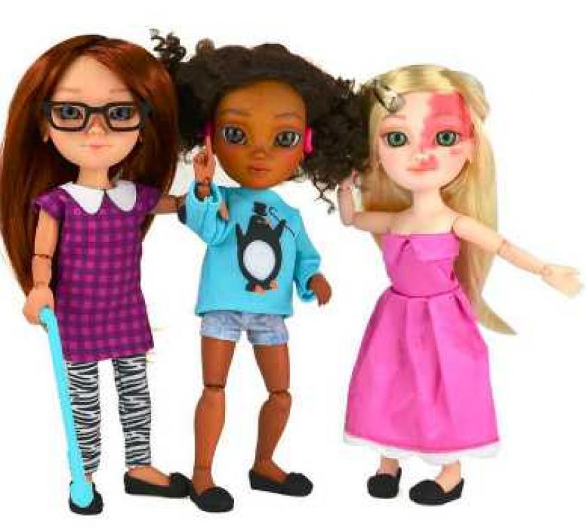 Britse speelgoedfabrikant maakt poppen met beperkingen