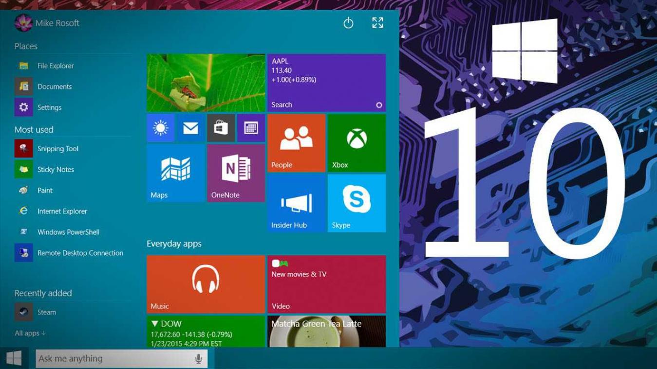 Microsoft op schema voor lancering Windows 10