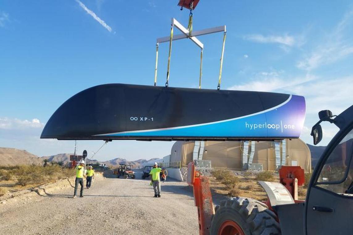 Eerste test met hyperloop is succes