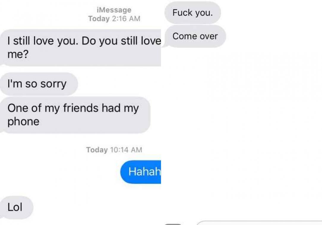 Hilarisch Instagramaccount verzamelt 'texts from your ex'