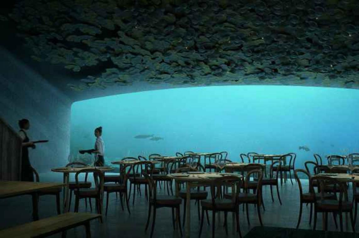 Waanzinnig onderwaterrestaurant opent in Noorwegen