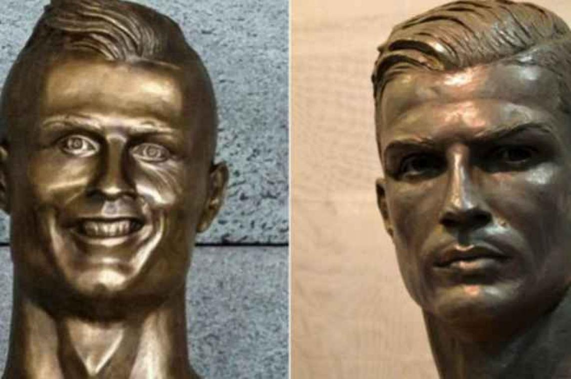 Ronaldo krijgt nieuw borstbeeld, dat deze keer écht op hem lijkt