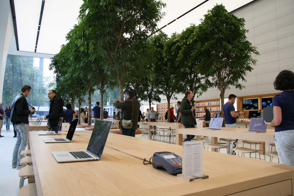 Eerste Belgische Apple Store opent de deuren