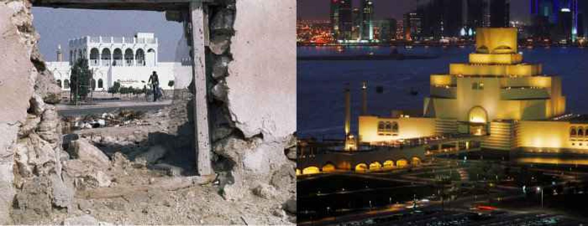 De gedaanteverwisseling van Qatar op 40 jaar 