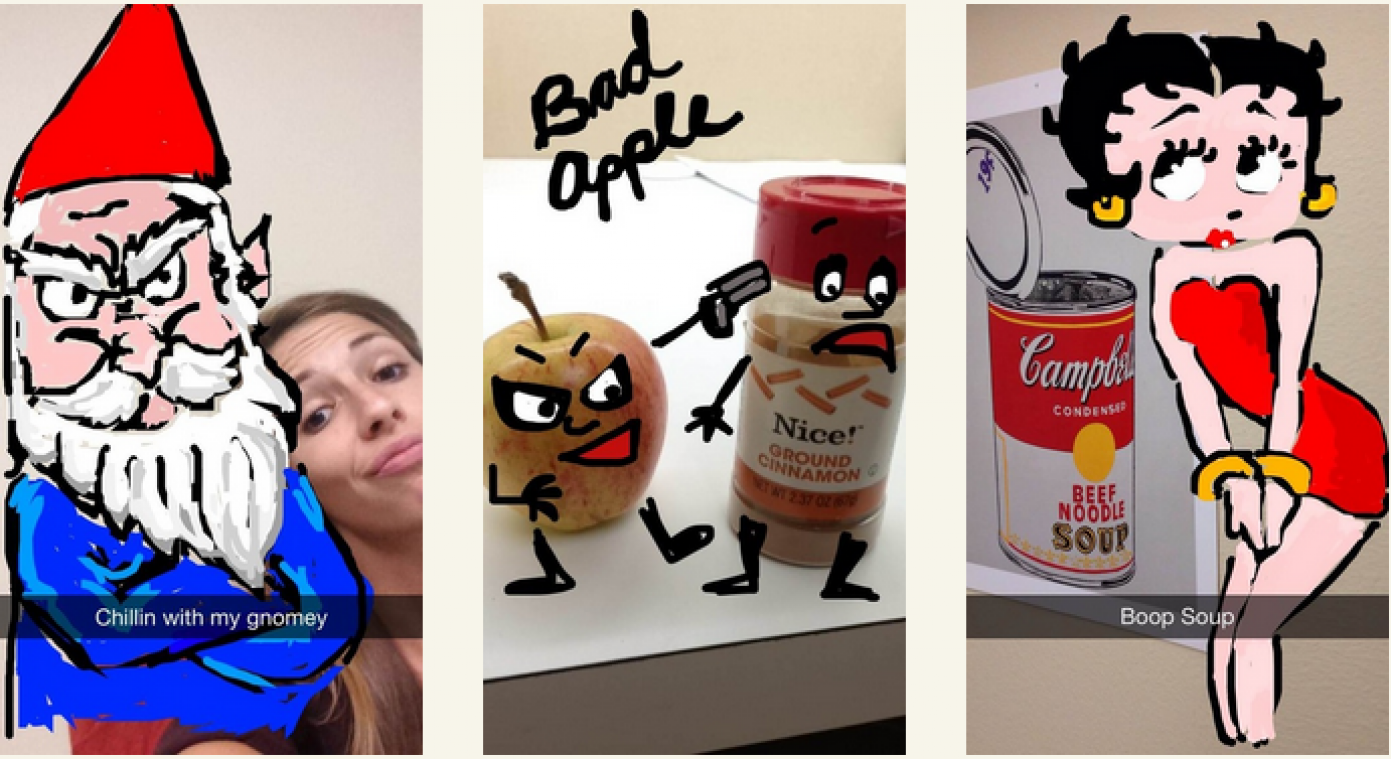 Maak grappige kunstwerken met Snapchat