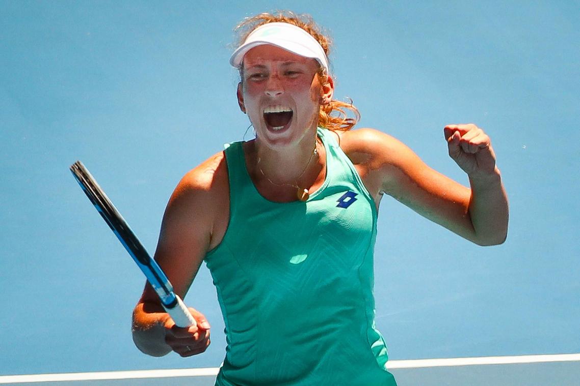 Elise Mertens plaatst zich voor halve finales Australian Open