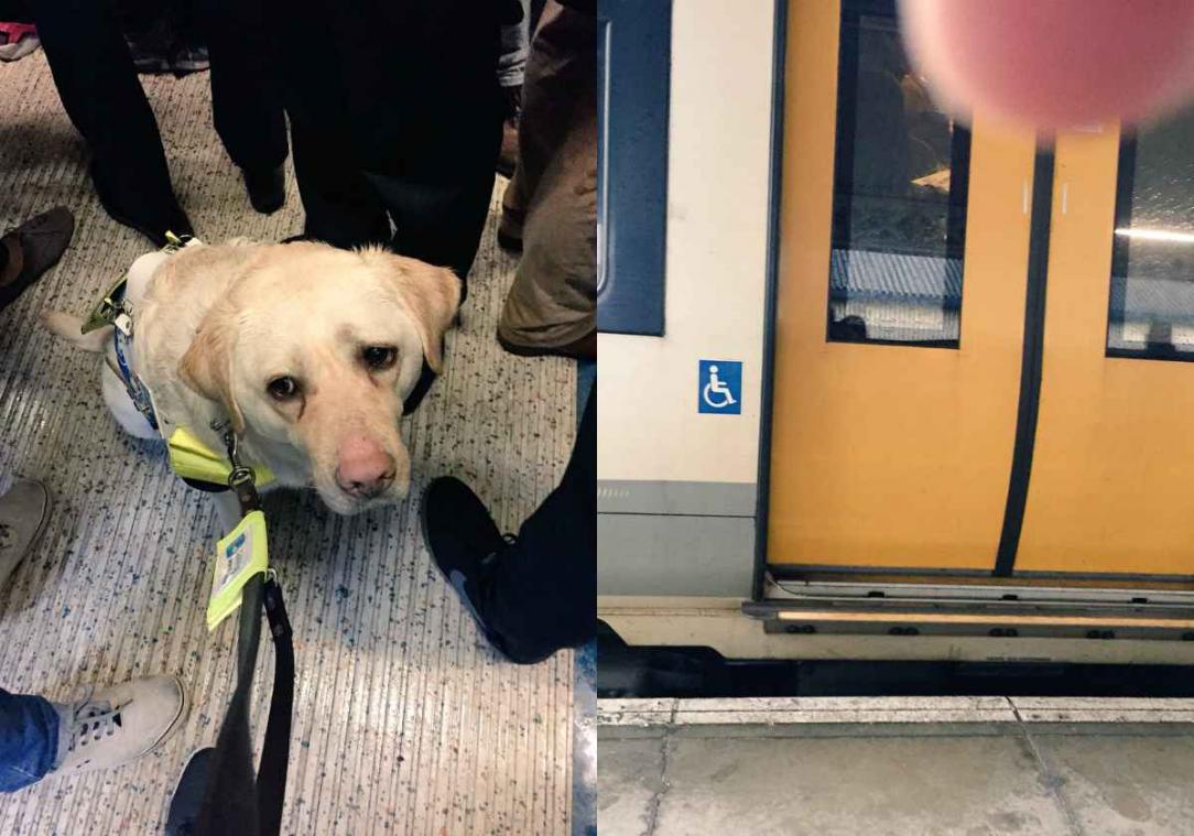 Blinde man in tranen na incident op trein