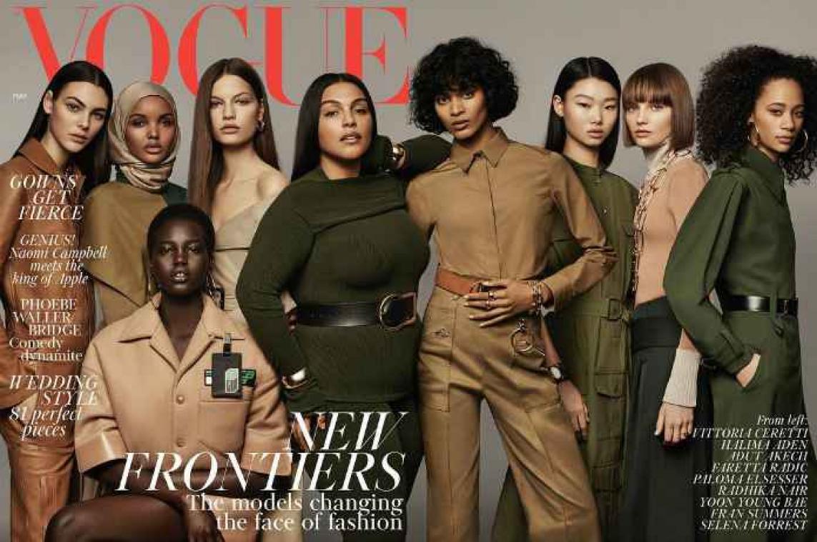 Vogue zet voor het eerst gesluierd model op cover