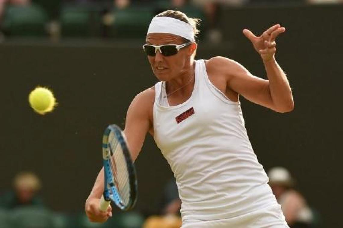 Kirsten Flipkens kan niet stunten op Wimbledon