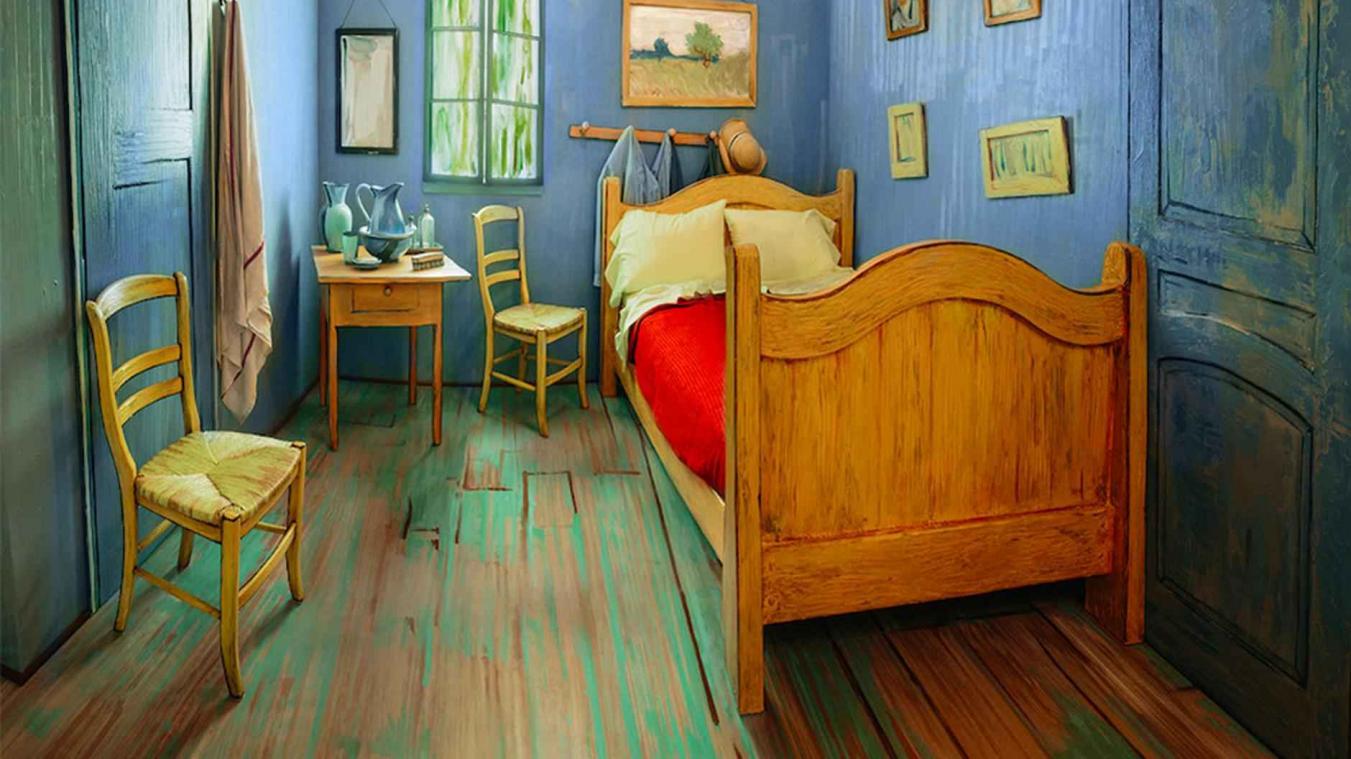 Je kan nu slapen in een schilderij van van Gogh