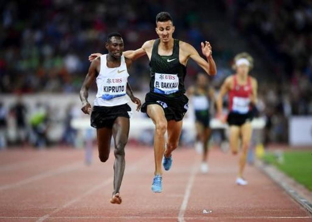 Diamond League Zürich - Keniaan Conseslus Kipruto wint 3.000 meter steeple op één schoen