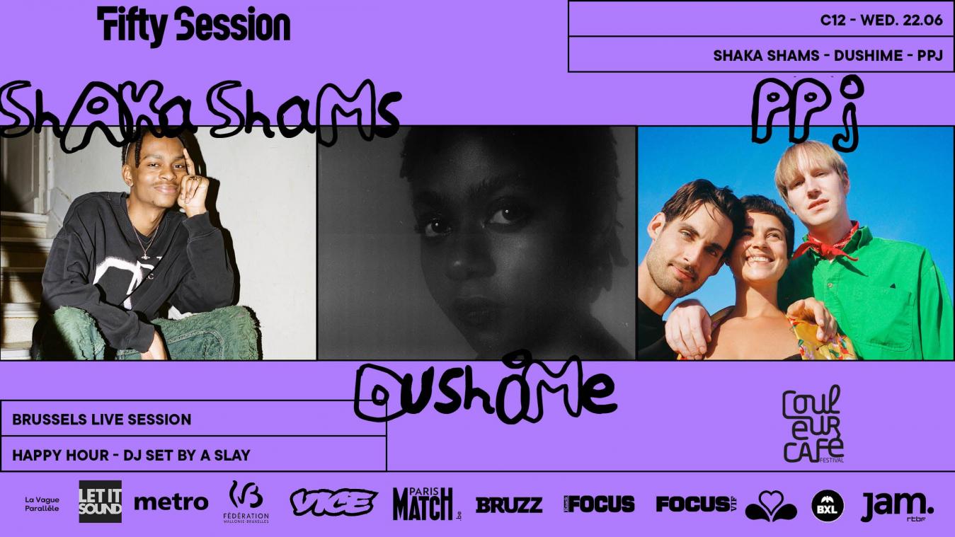 WEDSTRIJD: Maak kans op een duoticket voor de Fifty Session van Shaka Shams, Dushime en PPJ op 22 juni!