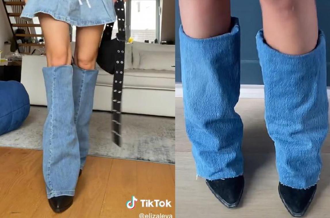 Duurzaam, DIY en hip: Jeans beenwarmers veroveren TikTok
